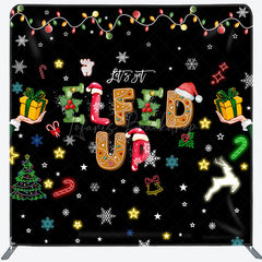 Lofaris Light Strip Snow Elfed Up Pillow Case Backdrop