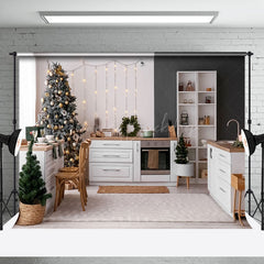 Lofaris Light Tree Cupboard Chair Christmas Kitchen Backdrop