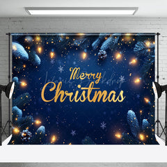 Lofaris Light Twinkling Snowy Night Merry Christmas Backdrop