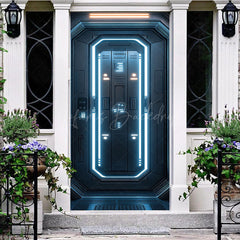 Lofaris Lighted Futuristic Technology Hatch Party Door Cover