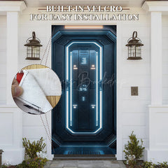 Lofaris Lighted Futuristic Technology Hatch Party Door Cover