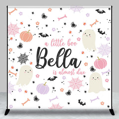 Lofaris Little Boo Halloween Custom Name Baby Shower Backdrop