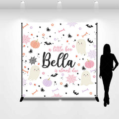 Lofaris Little Boo Halloween Custom Name Baby Shower Backdrop