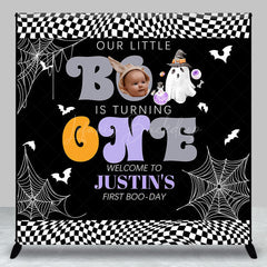 Lofaris Little Boo Halloween Custom Photo Birthday Backdrop