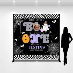 Lofaris Little Boo Halloween Custom Photo Birthday Backdrop