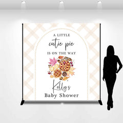 Lofaris Little Cutie Pie Custom Name Baby Shower Backdrop