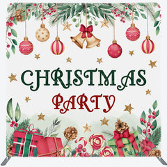 Lofaris Lovely Festive Christmas Double-Sided Square Backdrop