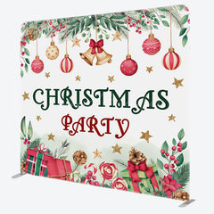 Lofaris Lovely Festive Christmas Double-Sided Square Backdrop