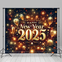 Lofaris Luxurious And Shining 2025 New Year Party Backdrop