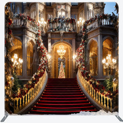 Lofaris Luxurious Castle Sparkling Pillow Cover Backdrop