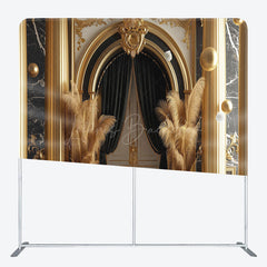 Lofaris Luxury Gold Arch Door Photography Tension Backdrop