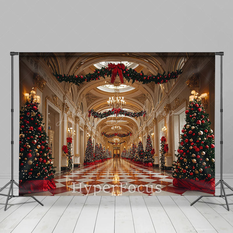 Lofaris Luxury Gold Palace Festive Christmas Vibe Backdrop