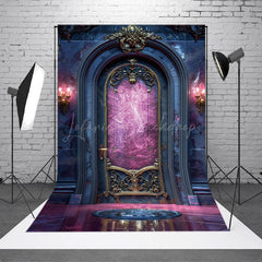 Lofaris Magic Purple Gorgeous Arch Door Portrait Backdrop