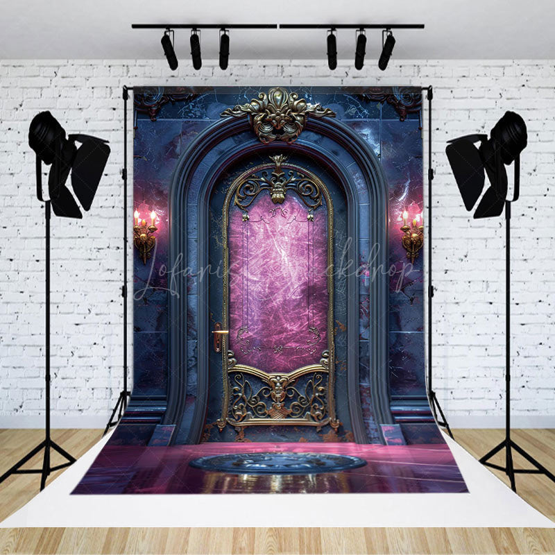 Lofaris Magic Purple Gorgeous Arch Door Portrait Backdrop