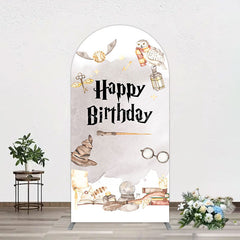 Lofaris Magic Wizard World Happy Birthday Arch Backdrop