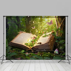 Lofaris Magical Book Fairyland Spring Photography Backdrop