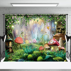 Lofaris Magical Forest Fairyland Green Spring Scenery Backdrop