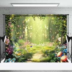 Lofaris Magical Forest Fairyland Greeny Spring Scene Backdrop