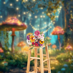 Lofaris Magical Forest Fairyland Spring Greeny Scene Backdrop