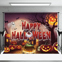 Lofaris Magical Halloween Flying Bats Festive Light Backdrop