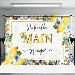 Lofaris Mediterranean Lemon Her Main Squeeze Wedding Backdrop