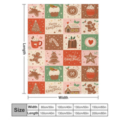 Lofaris Merry Christmas Star Tree Cute Pattern Print Blanket