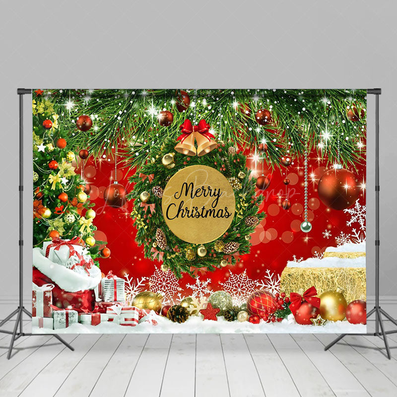 Lofaris Merry Christmas Winter Snow Xmas Decor Backdrop