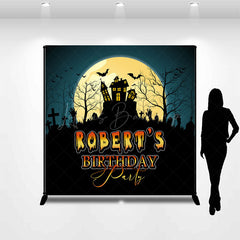 Lofaris Moon Night Castle Halloween Custom Birthday Backdrop