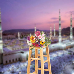 Lofaris Mosque Twilight Crowds Islamic Architecture Backdrop