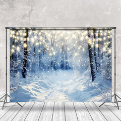 Lofaris Mystic Winter Forest Sunlit Snowy Canopy Backdrop