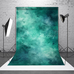 Lofaris Mystical Blue And Green Transition Abstract Backdrop