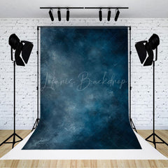 Lofaris Mystical Deep Blue Abstract Dot Atmosphere Backdrop