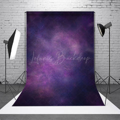 Lofaris Mystical Purple Blue Fuzzy Abstract Artwork Backdrop