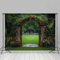 Lofaris Natural Greenery Arch Gate Wedding Room Set Backdrop