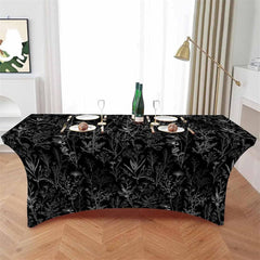 Lofaris Natural Plant Botanical Leaves Stretch Table Cover