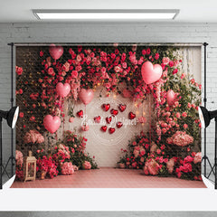 Lofaris Natural Plant Floral Lighted Valentines Day Backdrop