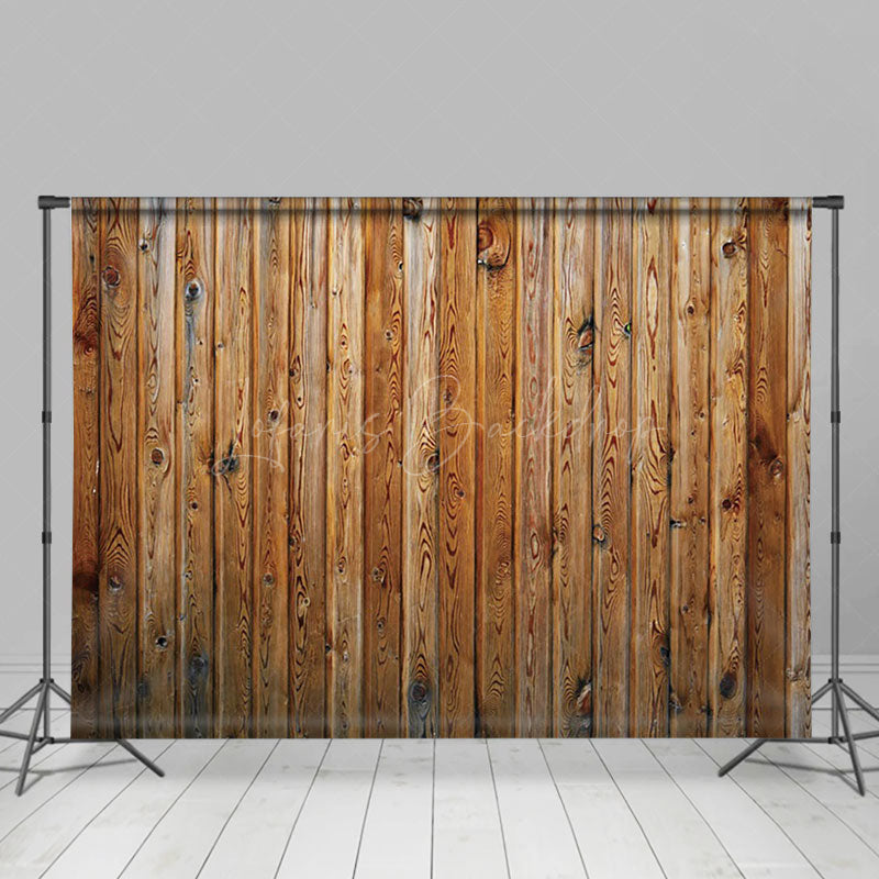 Lofaris Natural Retro Brown Wood Grain Photography Backdrop