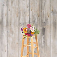 Lofaris Natural Textured Light Brown White Wooden Backdrop