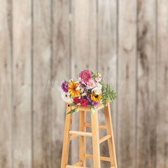 Lofaris Natural Wood Panel Visible Grain Cracks Backdrop