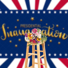 Lofaris Navy Stripe Presidential Inauguration Day Backdrop