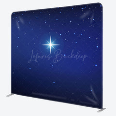 Lofaris Night Holy Star Light Xmas Tension Fabric Backdrop