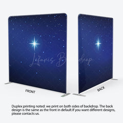 Lofaris Night Holy Star Light Xmas Tension Fabric Backdrop