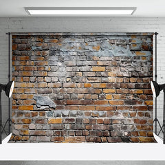 Lofaris Old World Brick Wall With Irregular Wear Backdrop