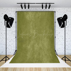 Lofaris Olive Green White Abstract Texture Photo Backdrop