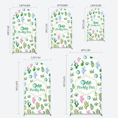 Lofaris One Prickly Pair Plant 1st Birthday Arch Backdrop