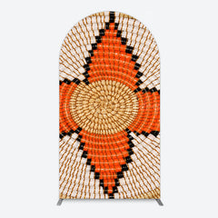 Lofaris Orange Brown Knitting Pattern Ethiopian Arch Backdrop