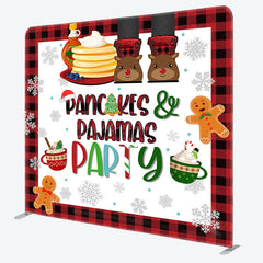 Lofaris Pancakes Pajamas Christmas Tension Fabric Backdrop