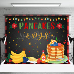 Lofaris Pancakes Pjs Black Festive Christmas Vibe Backdrop