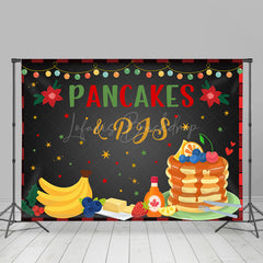 Lofaris Pancakes Pjs Black Festive Christmas Vibe Backdrop