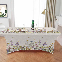 Lofaris Pastoral Colored Butterfly Fitted Stretch Table Cover